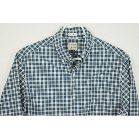 J CREW Small Plaid Cotton Long Sleeve Shirt - Picture 1 of 4
